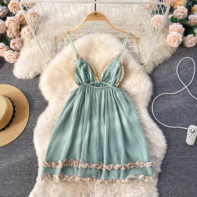 Izabella Lace Mesh Dress – All Pretty Girls