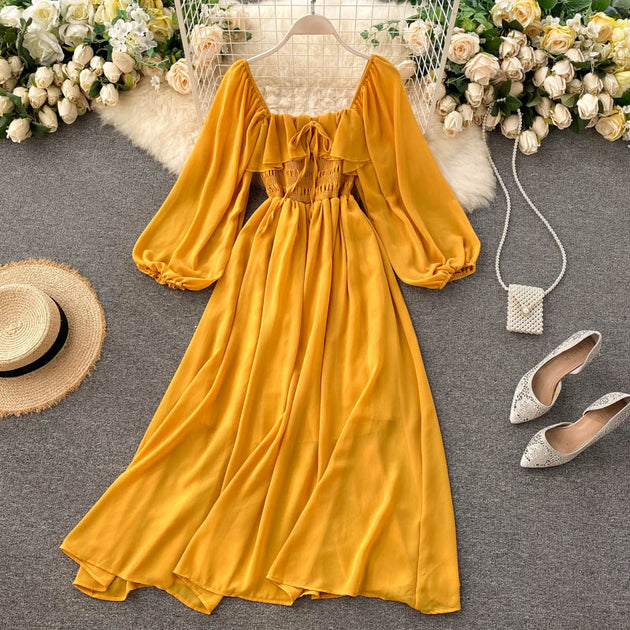 Dream Shirred Puff Sleeve Dress – All Pretty Girls